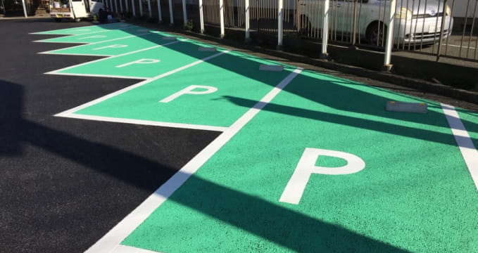 駐車場ライン塗装工事