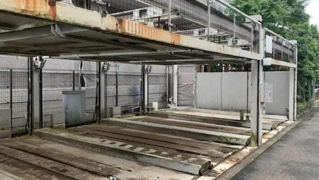 機械式立体駐車場の塗装