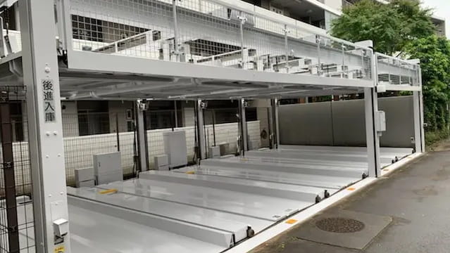機械式立体駐車場の塗装