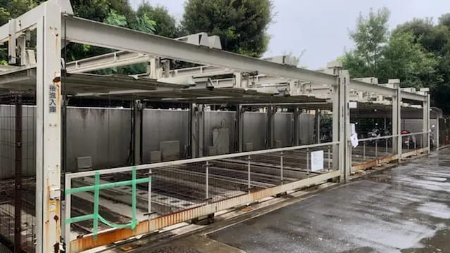 機械式立体駐車場の塗装
