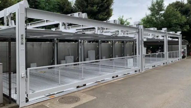 機械式立体駐車場の塗装