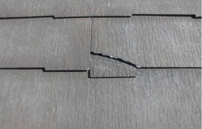 屋根材の破損