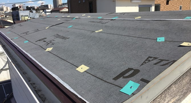 屋根の防水構造について