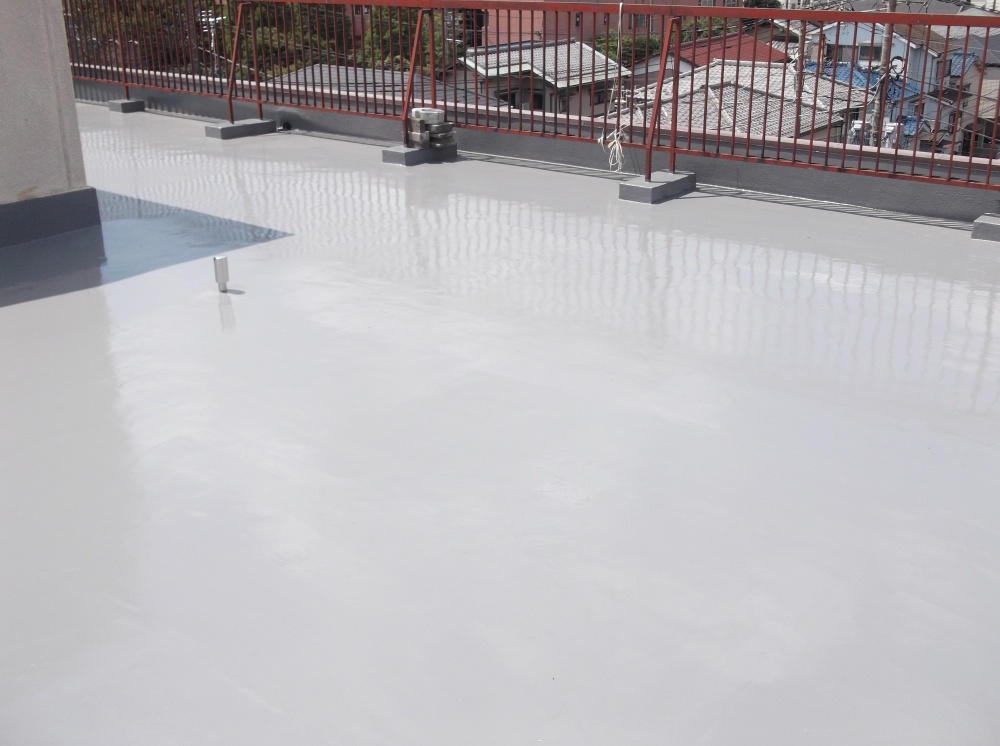 足立区鹿浜　ウレタン防水通気緩衝工法