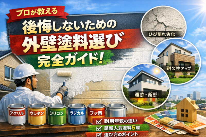 【2026年最新】プロが厳選!外壁塗装のおすすめ塗料5選と後悔しない選び方