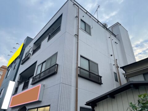 タイル外壁をセブンエスでコーティング＠東京都足立区千住の外壁塗装工事