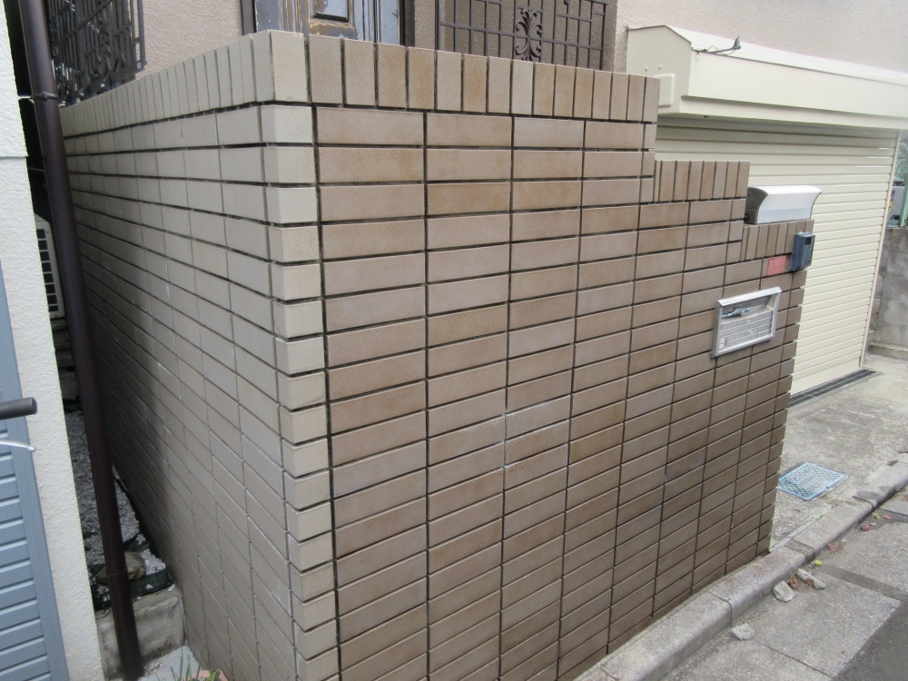 タイル薬品洗浄