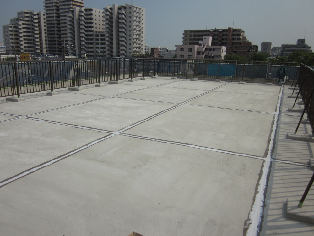 防水下地補修　屋上の打継目地の改修/足立区栗原