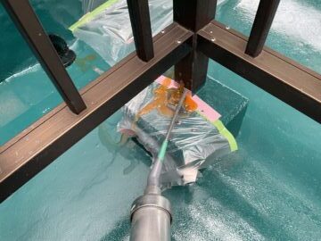 屋上手すりの中に水が入ってしまう事があります/屋上からの雨漏り原因考察