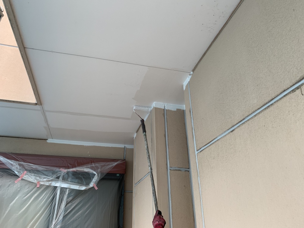 パワーボードのシーリングと塗装工事を同時に施工！自社職人の施工店だからこそできる作業方法/墨田区堤通のシーリング工事