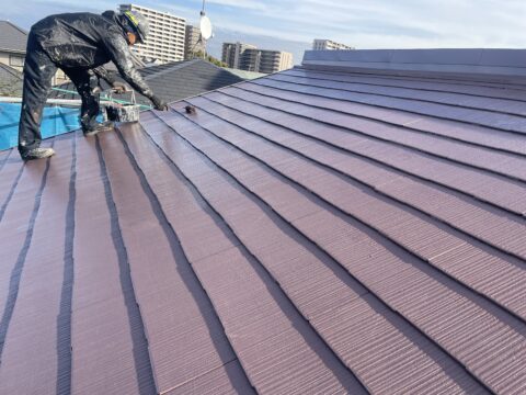 北区の遮熱助成金対象塗料で施工＠東京都北区志茂の外壁塗装、屋根塗装工事