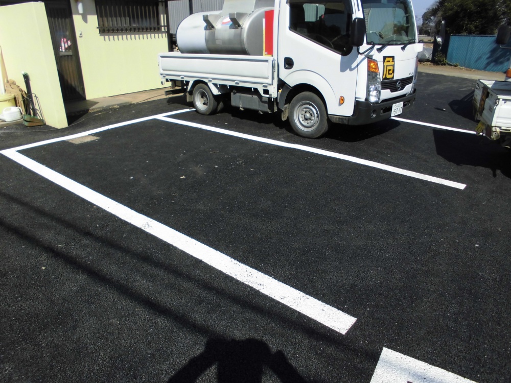 駐車場アスファルト工事・駐車場ライン工事/茨城県坂東市