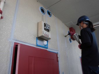 ALC板間シーリング　足立区のシーリング施工