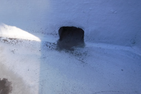 排水口の雨漏り