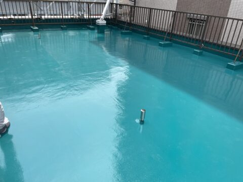 膨れの出にくいウレタン防水は通気緩衝工法で/台東区の屋上防水