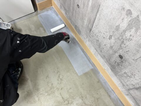 オフィス床防塵塗装