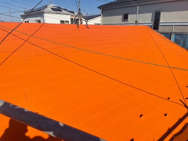 屋根は遮熱効果の高いオレンジで！！　屋根の遮熱塗装色【アースオレンジ】はセイルズの1番人気