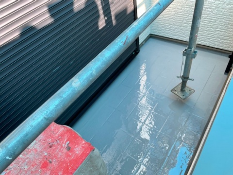 工事は無理せずに諦めることも必要！！気温が低い時はウレタン防水の硬化時間も遅くなります。/足立区西新井の防水工事
