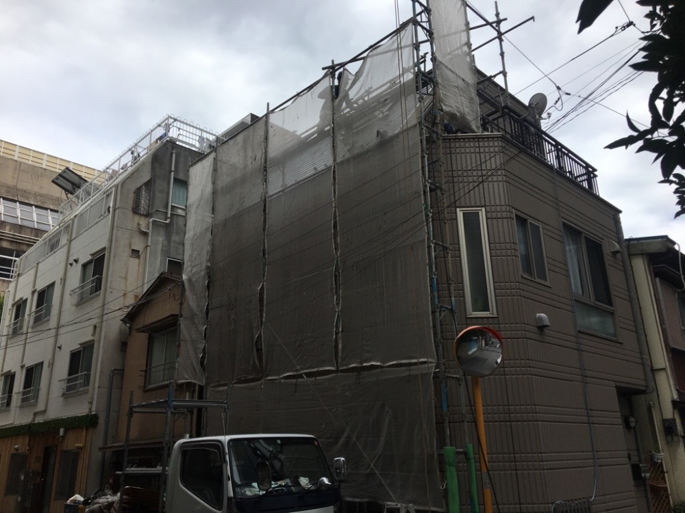 台東区北上野　屋根遮熱塗装　Ｋ様邸