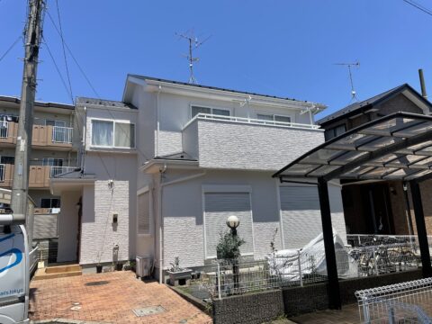 新築から20年！千葉県八千代市の初めての外壁塗装工事が完了しました。