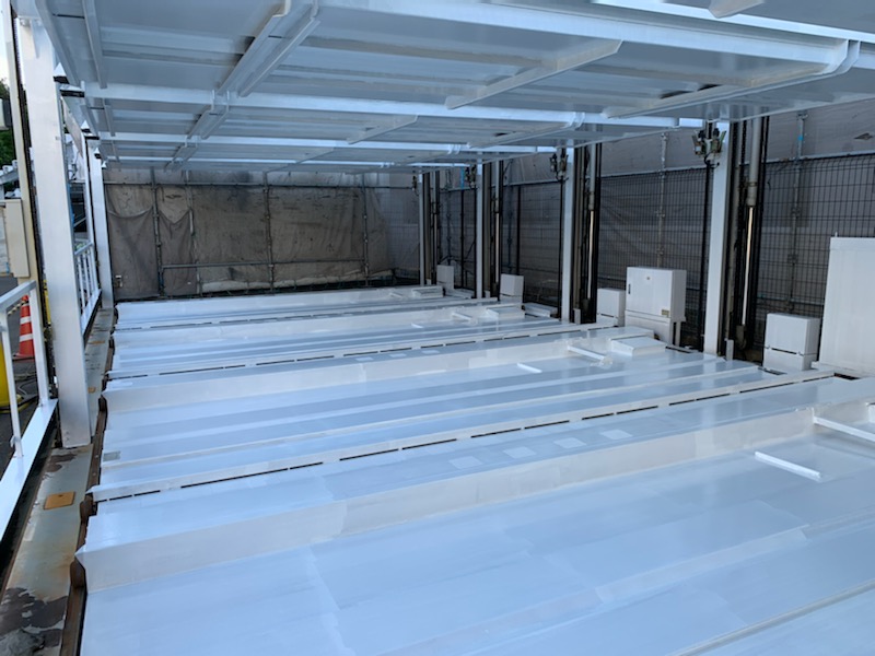 機械式立体駐車場塗り替え工事