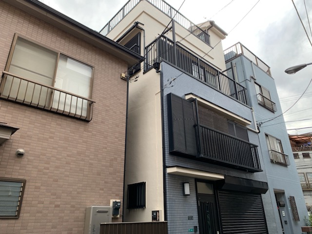 ラジカル塗料で長持ち塗装！江戸川区南篠崎町の外壁塗装工事が完了しました。