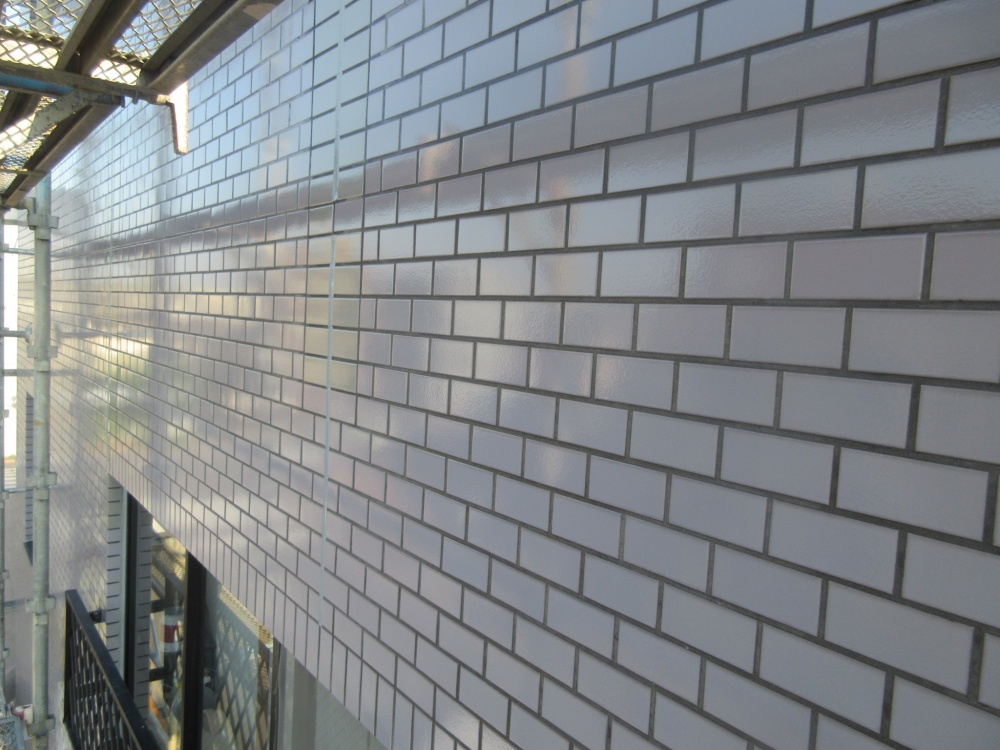 タイルの薬品洗浄