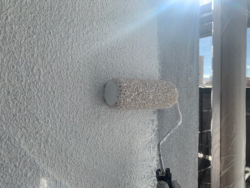 下塗り2回塗装！！パターン付けをして補修跡の肌合わせと塗膜の厚みを確保/中央区新富