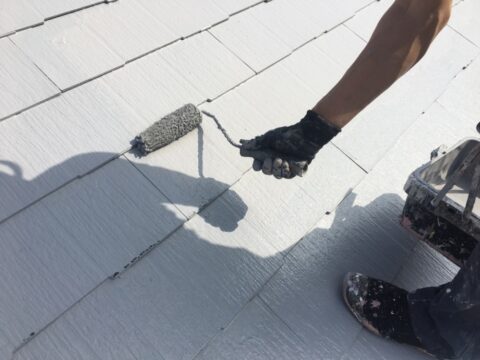 【東京都江戸川区　屋根の遮熱塗装】明るい塗装色で高い遮熱効果を！！