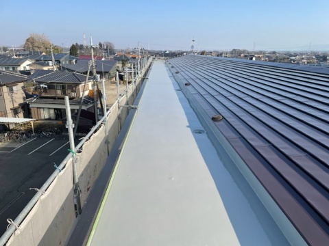 屋上からの雨漏り修繕
