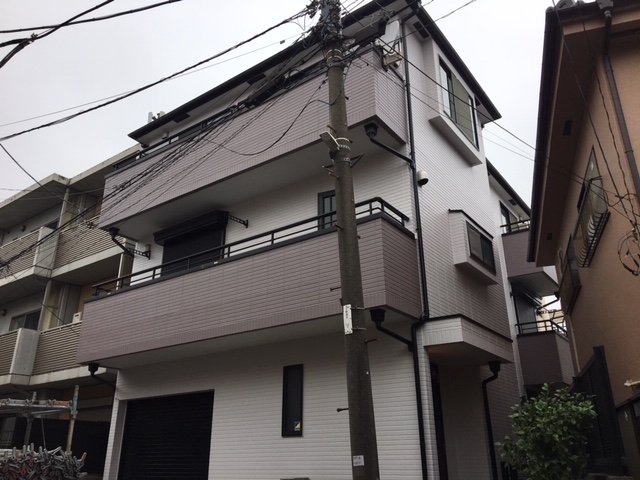 足立区千住　戸建て住宅外壁塗装・屋根遮熱塗装工事