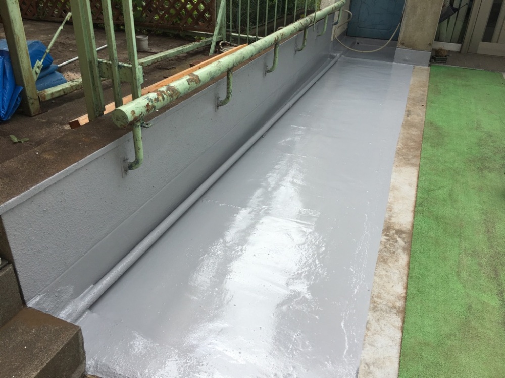 渋谷区代々木　雨漏り補修工事　ウレタン防水