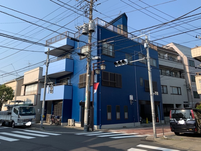 足立区の雨漏りしているタイル外壁を塗装で改善！！色選びはカラーシュミレーションで仕上がりイメージを参考に！！