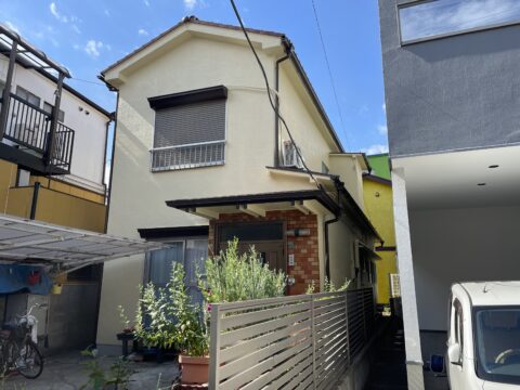 セイルズの地元足立区鹿浜で外壁塗装工事を施工しました。