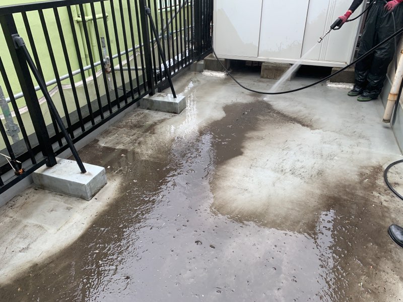 外壁塗装前の高圧洗浄は必要？必要無し？/墨田区業平の外壁塗装工事