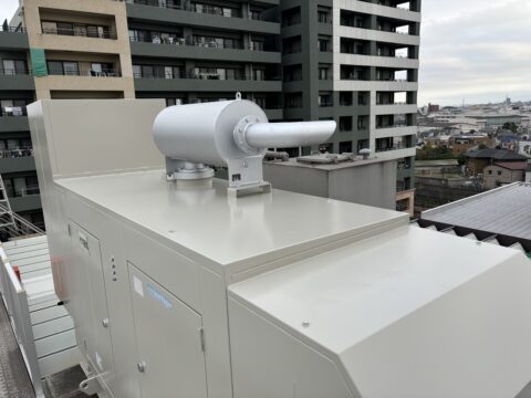 発電機の塩害対策塗装@江戸川区東新小岩の発電機塗装