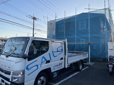 2024年は埼玉県草加市の集合住宅の外壁塗装工事でスタートです。