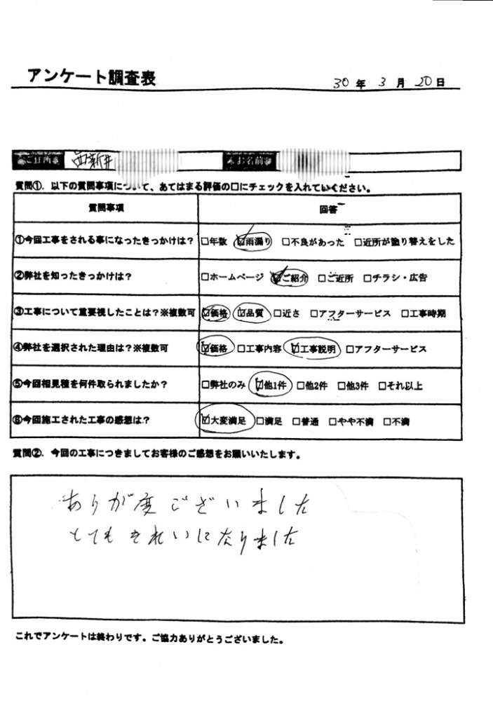 とてもきれいになりました。