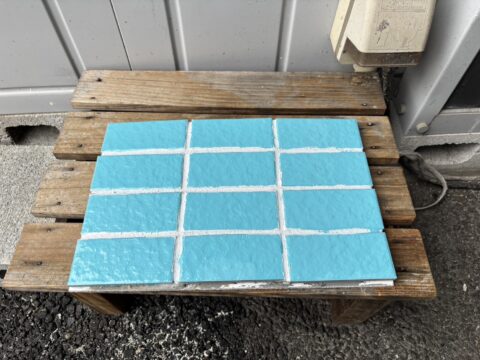 タイル外壁サンプル白目地