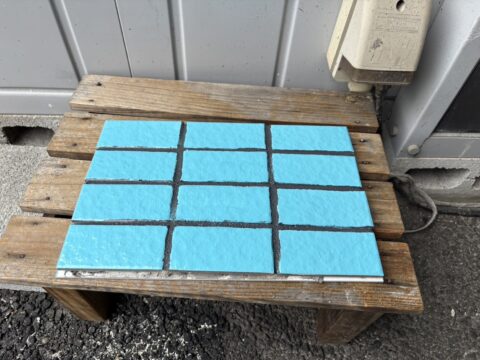 タイル外壁サンプル黒目地