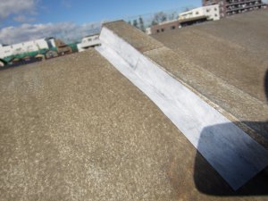 防水テープで補強