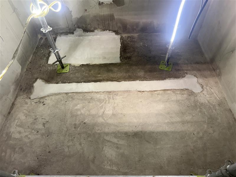 エレベーターピット防水施工前