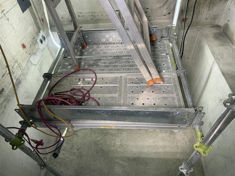 エレベーターピット防水施工前