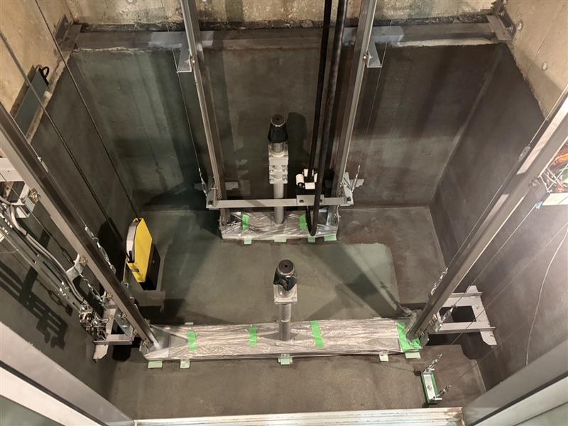 エレベーターピット防水施工後