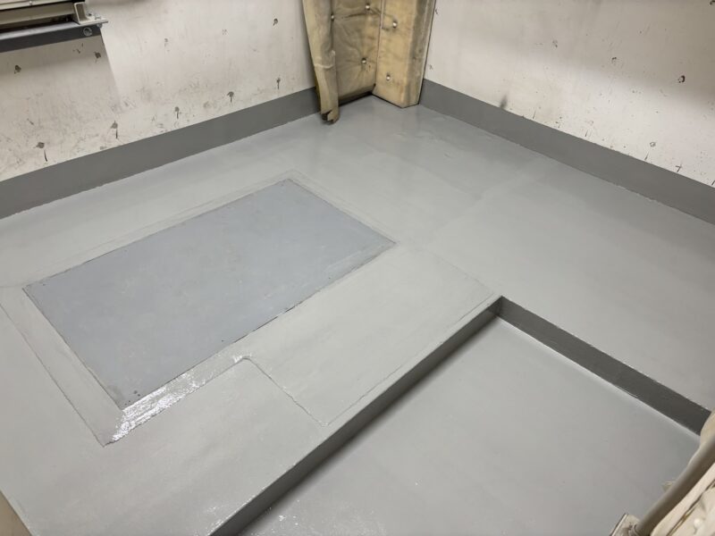 埼玉県行田市｜EVピット防水・EV機械室床塗装工事の施工実績