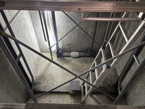 エレベーターピット防水施工前